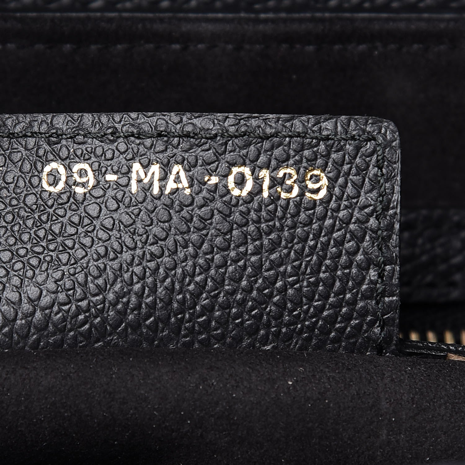 Christian Dior Grained Calfskin Saddle Bag Black 13 of 19