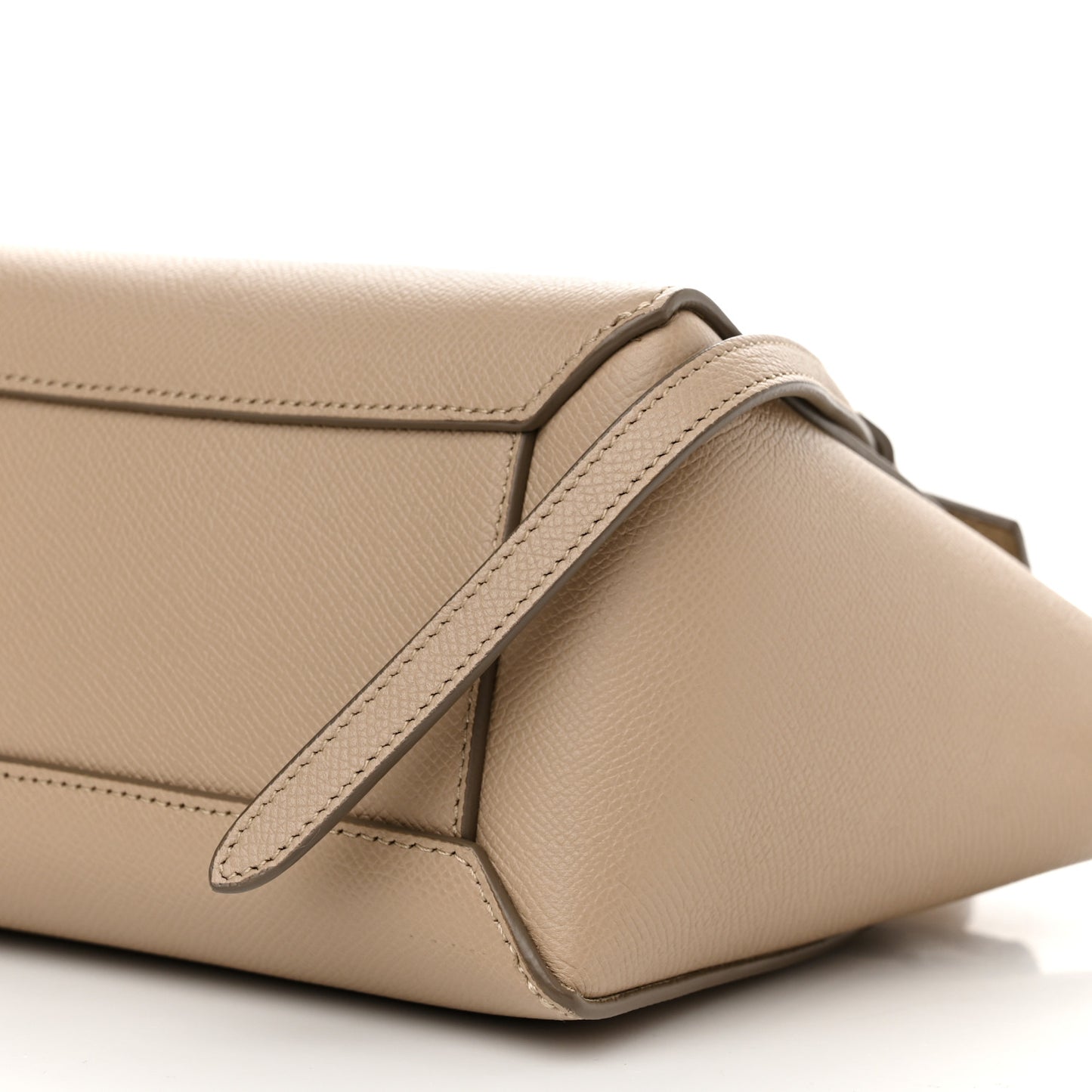 Grained Calfskin Nano Belt Bag Light Taupe