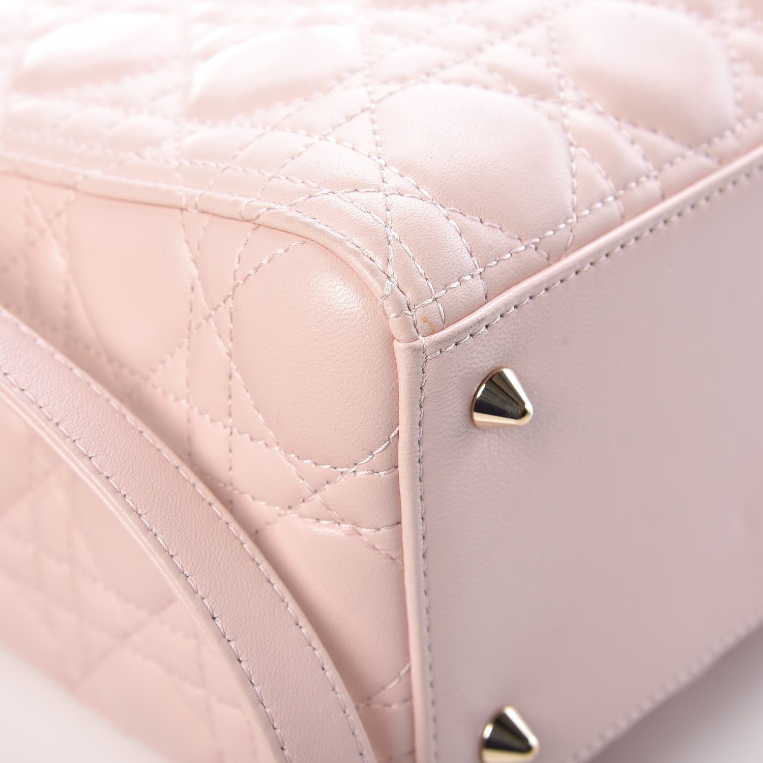 Christian Dior Lambskin Cannage Medium Lady Dior Light Pink 16 of 19