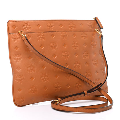MCM Calfskin Ottomar Crossbody Pouch Cognac 2 of 4