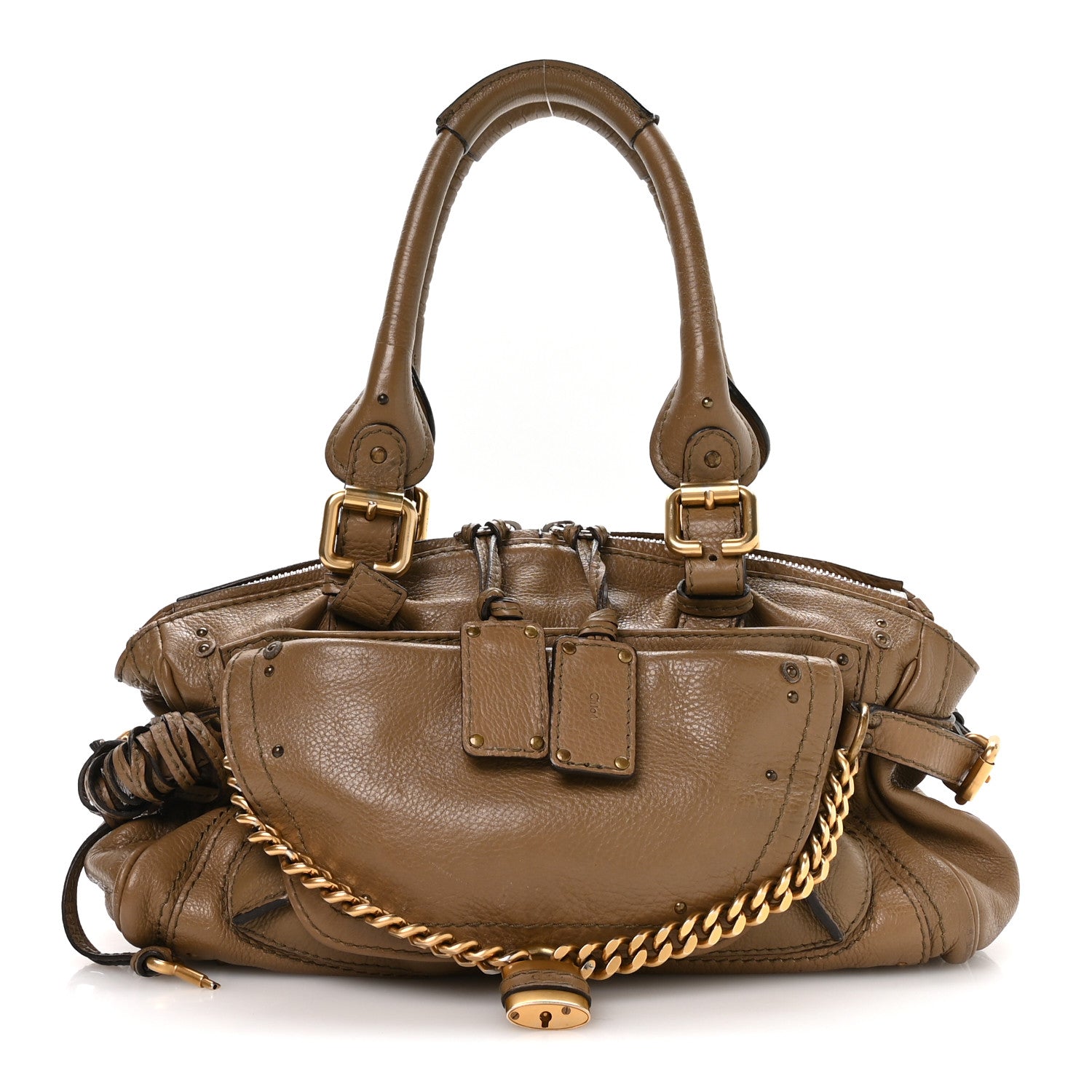 Chloe Calfskin Medium Paddington Capsule Satchel Elephant 1 of 10