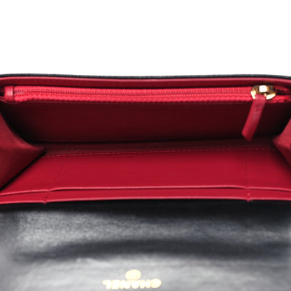 Chanel Lambskin Quilted Chanel 19 Flap Wallet Black 5 of 10