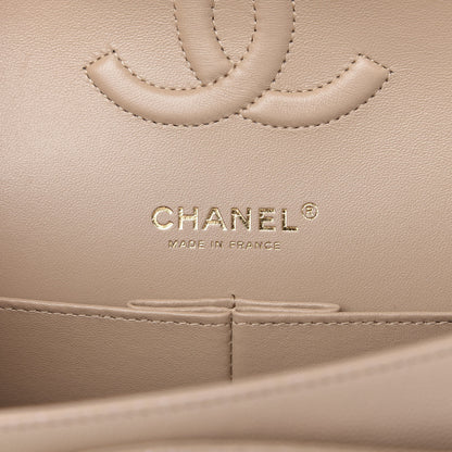 Chanel Iridescent Caviar Quilted Medium Double Flap Dark Beige 8 of 11