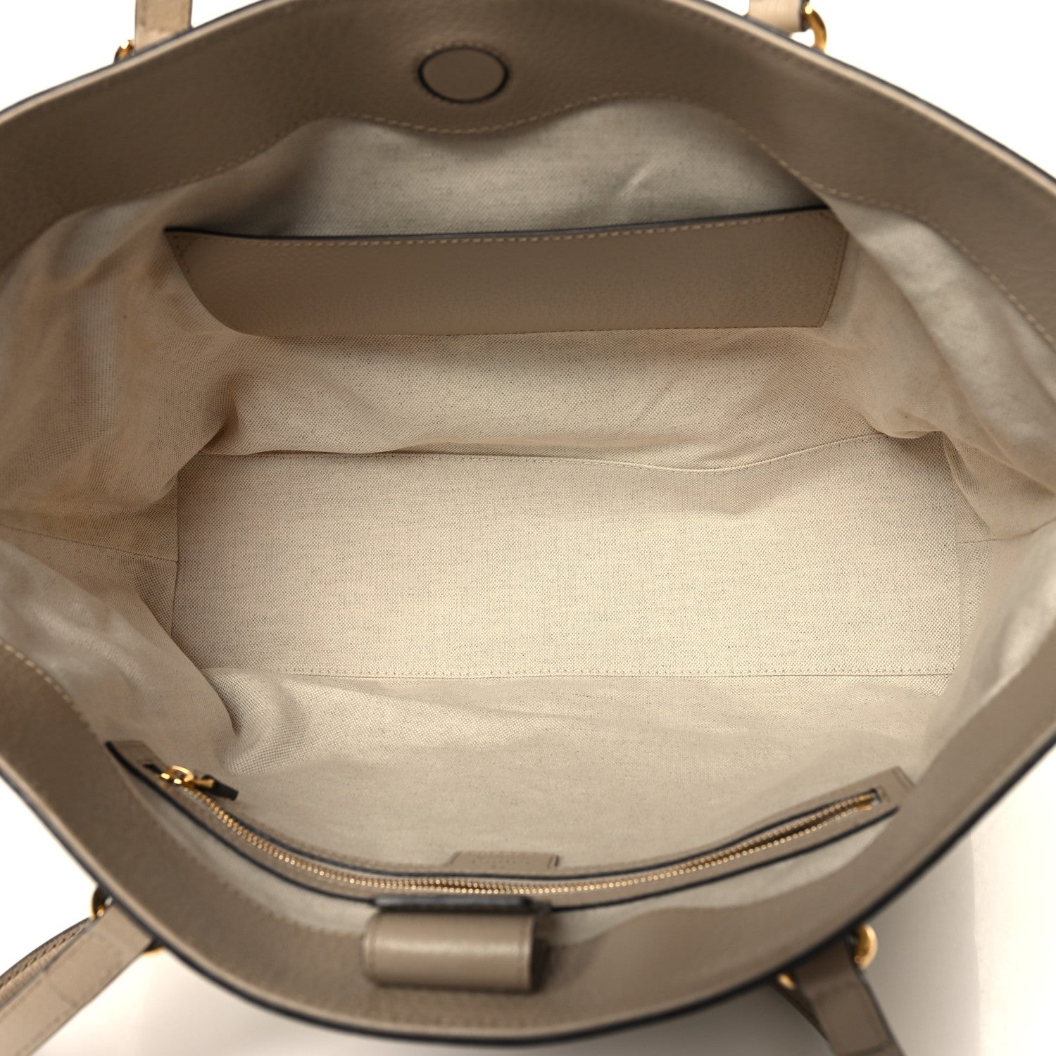 Gucci GG Supreme Monogram Textured Dollar Calfskin Web Medium Ophidia Shopping Tote Beige Mystic White Oatmeal 5 of 10