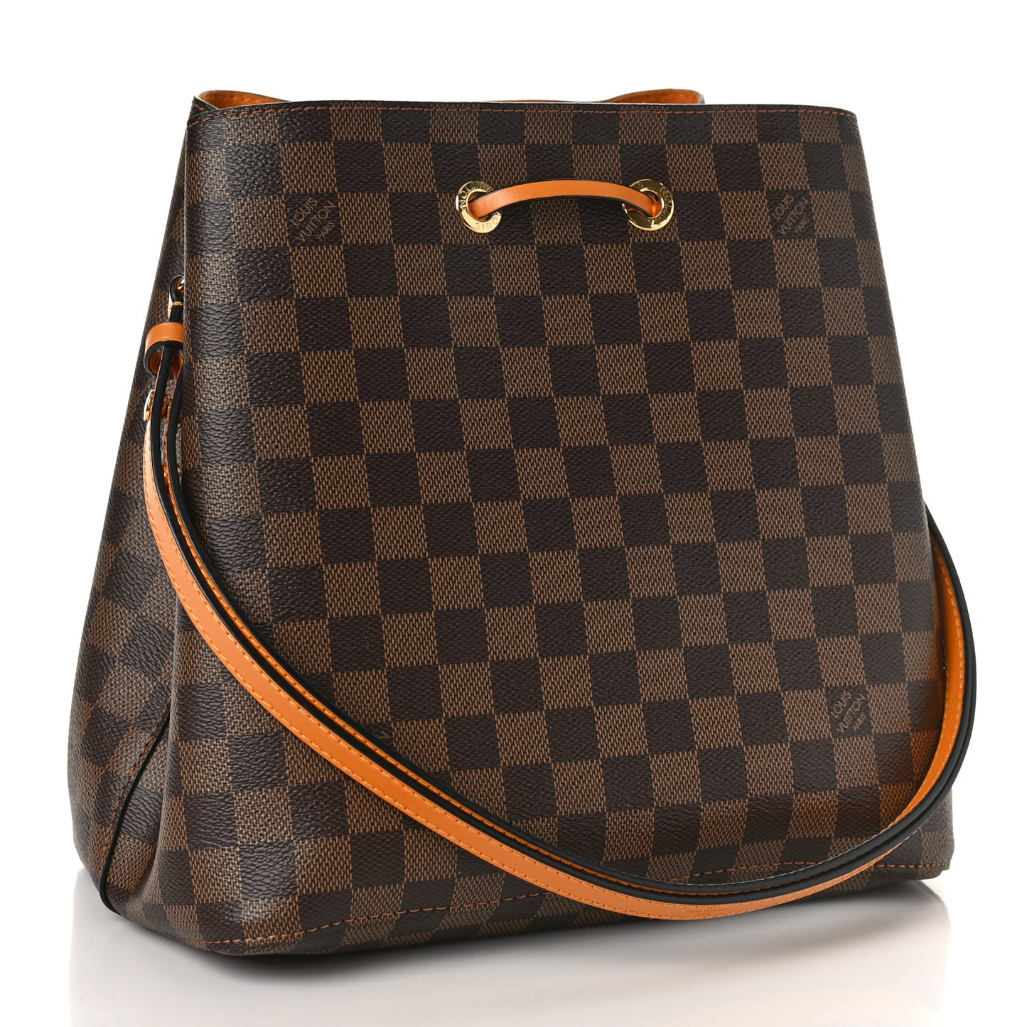 Damier Ebene Neonoe MM Safran