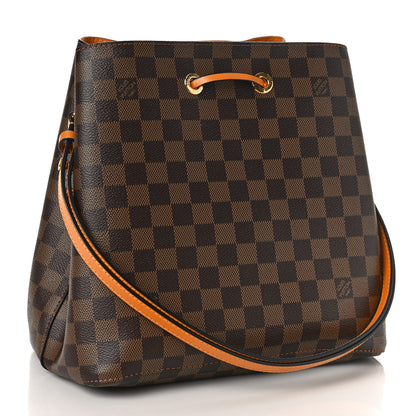 Louis Vuitton Damier Ebene Neonoe MM Safran 3 of 8