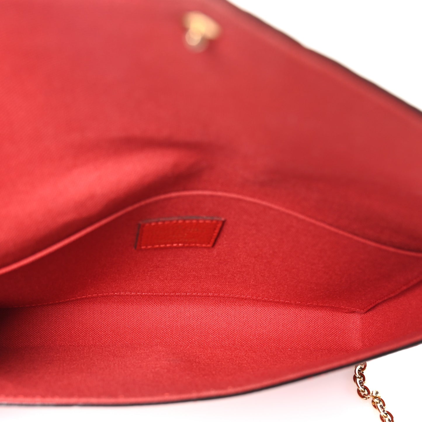 Empreinte Pochette Felicie Chain Wallet Scarlet