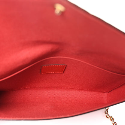 Louis Vuitton Empreinte Pochette Felicie Chain Wallet Scarlet 7 of 11