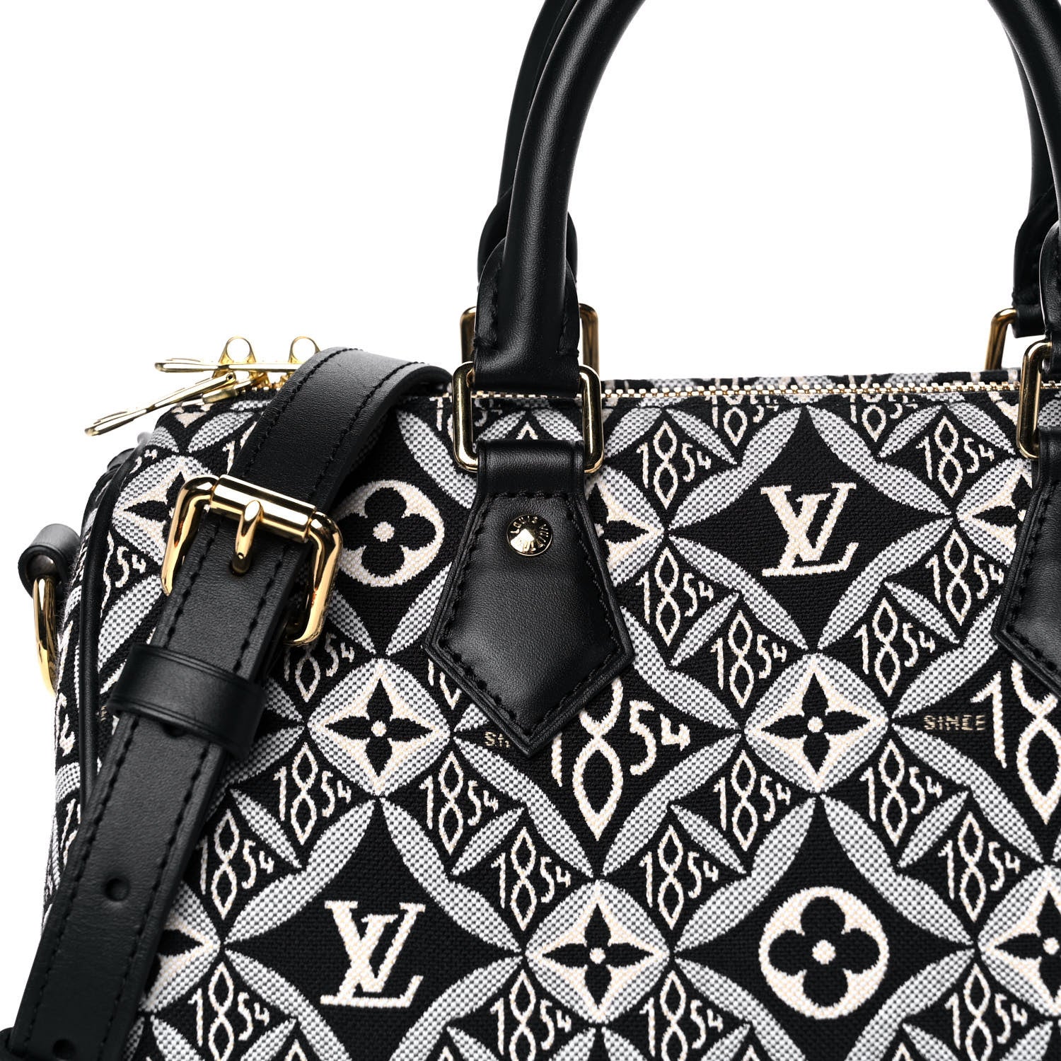 Louis Vuitton Jacquard Since 1854 Speedy Bandouliere 25 Grey 8 of 12