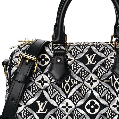Louis Vuitton Jacquard Since 1854 Speedy Bandouliere 25 Grey 8 of 12