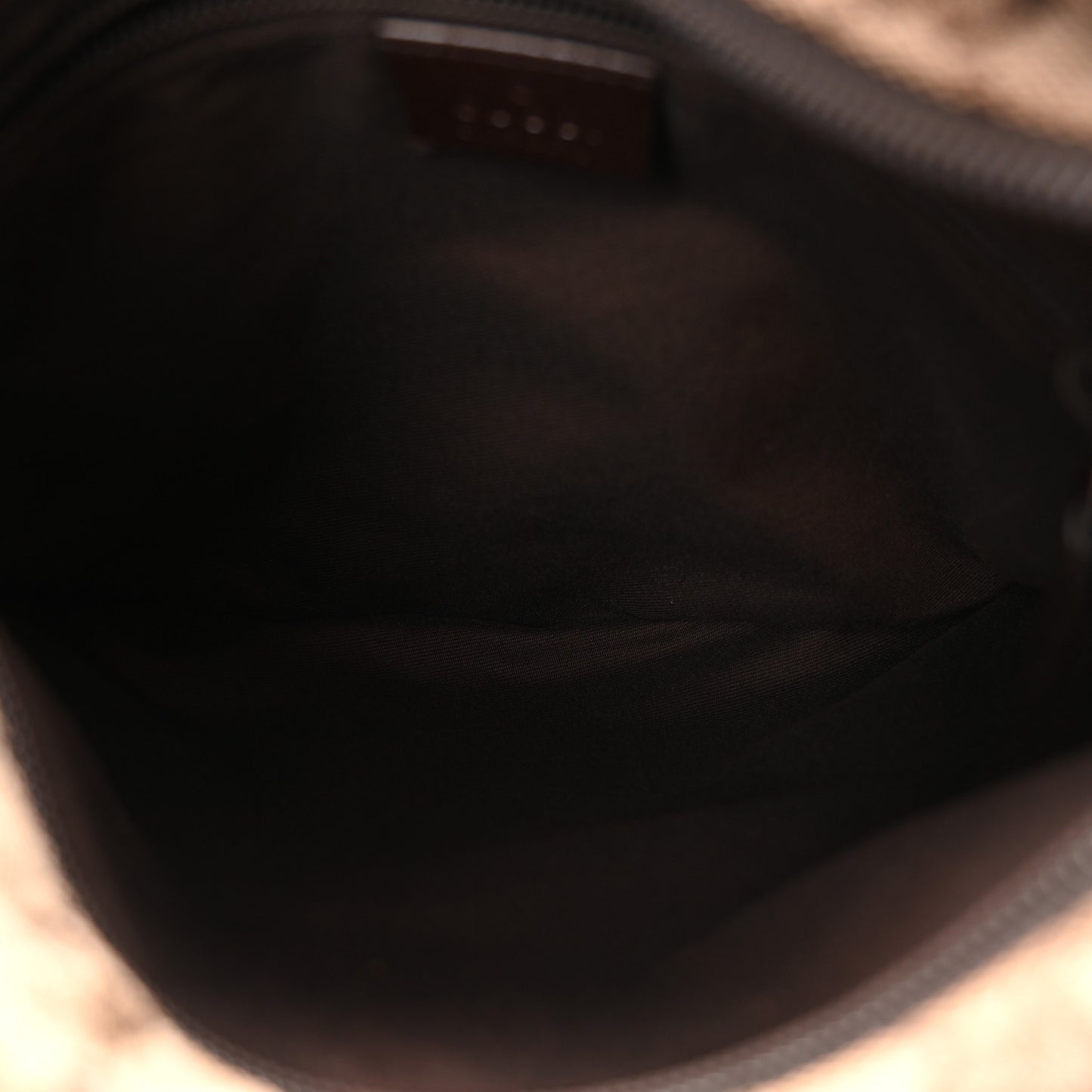 Monogram Web Small Flat Messenger Bag Brown