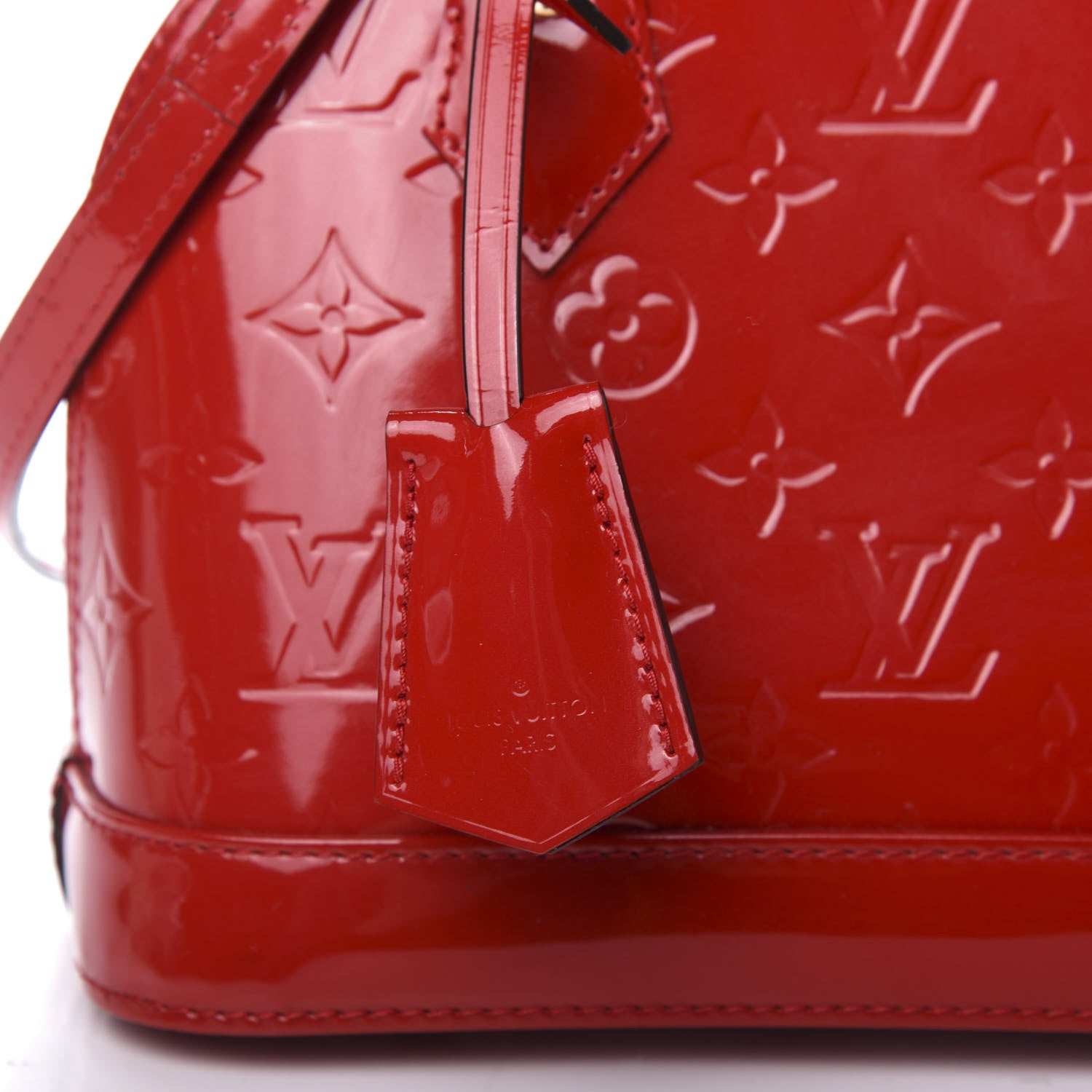 Louis Vuitton Vernis Alma BB Cherry 11 of 12