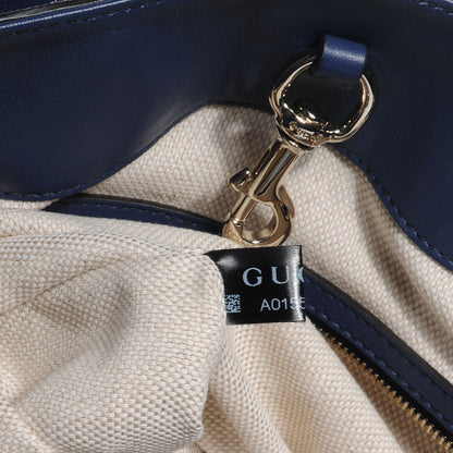 Gucci Patent Medium Soho Chain Shoulder Bag Uniform Blue 8 of 8