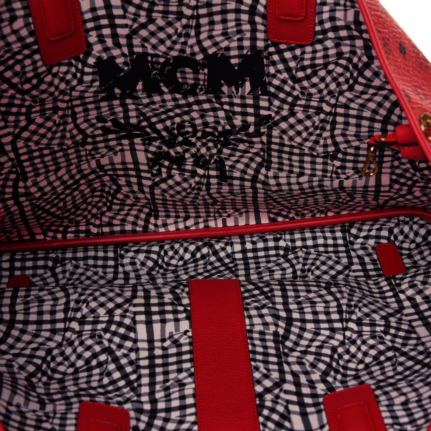 Visetos Large Liz Reversible Shopper Tote Ruby Red