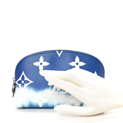 Louis Vuitton Monogram Giant Escale Cosmetic Pouch Blue 2 of 9
