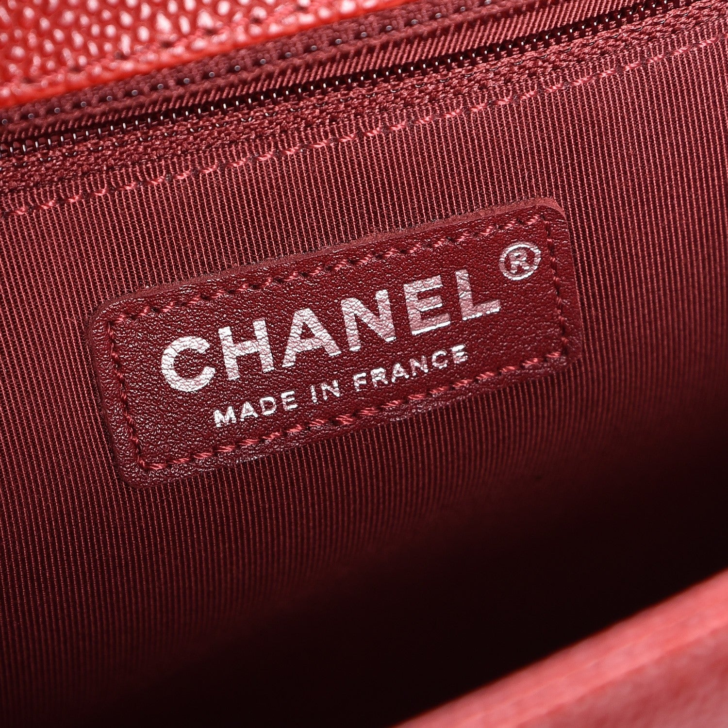 Chanel Caviar Quilted New Medium Boy Flap Dark Red 5 of 7