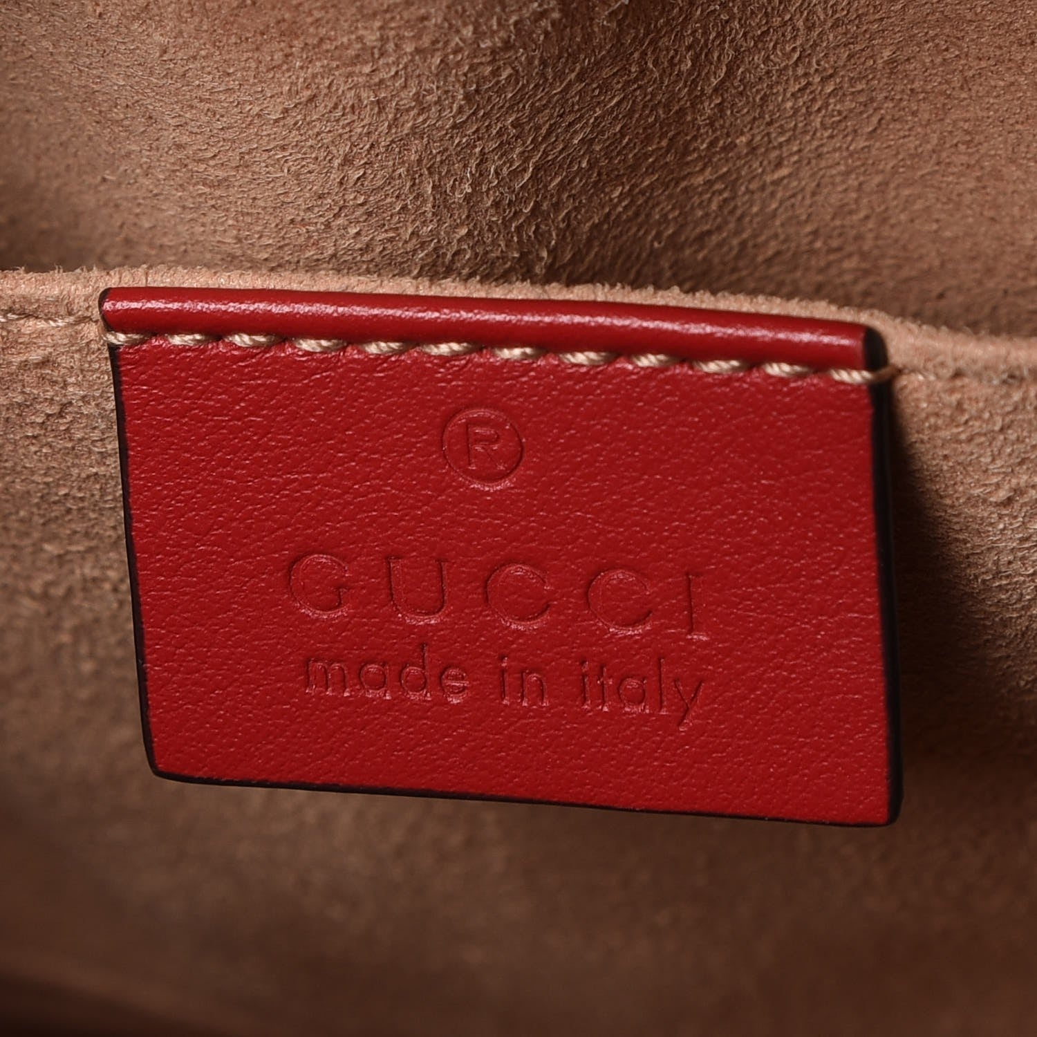 Gucci Calfskin Matelasse GG Marmont Dome Backpack Hibiscus Red 6 of 7