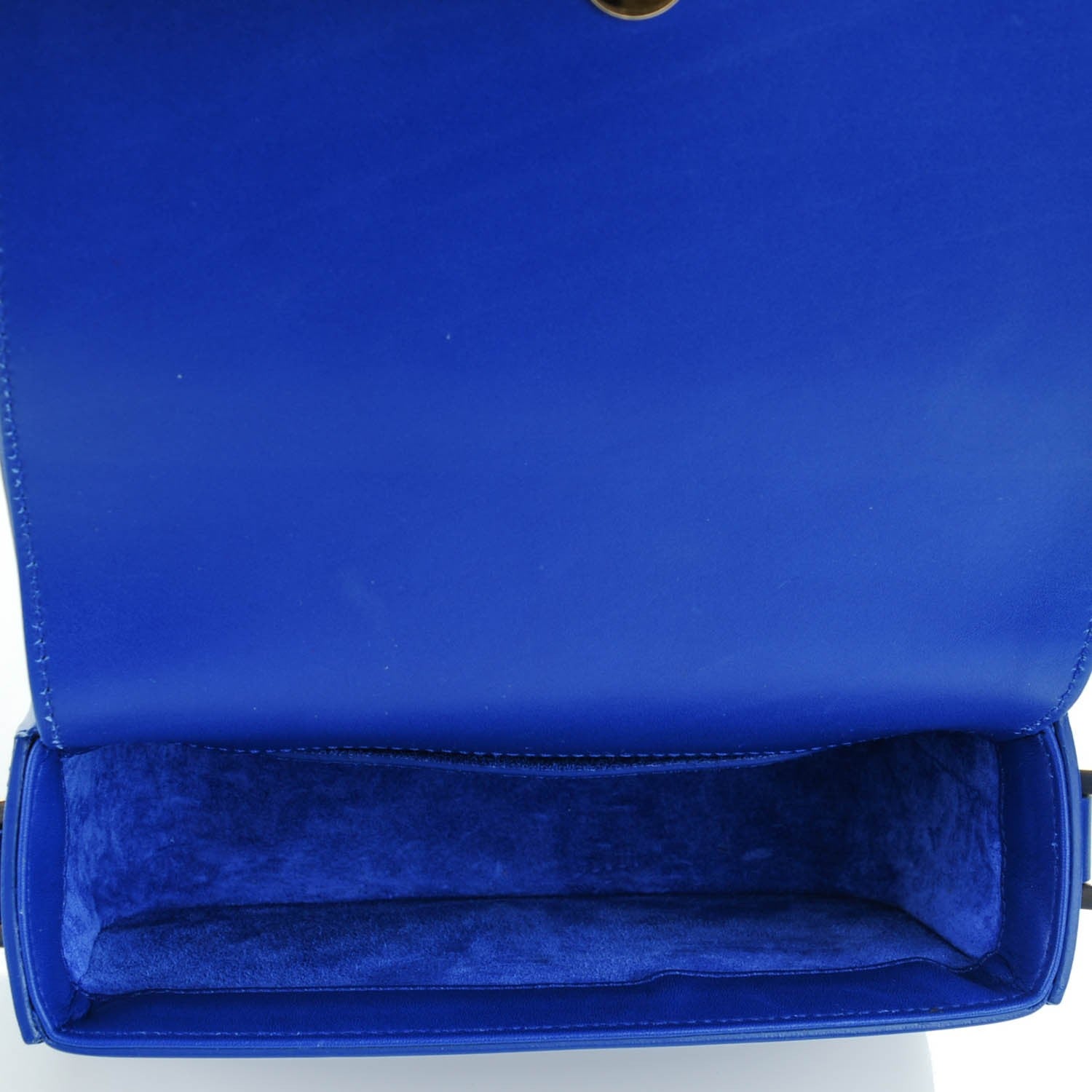 Saint Laurent Calfskin Small Classic Monogram Universite Bag Royal Blue 5 of 8
