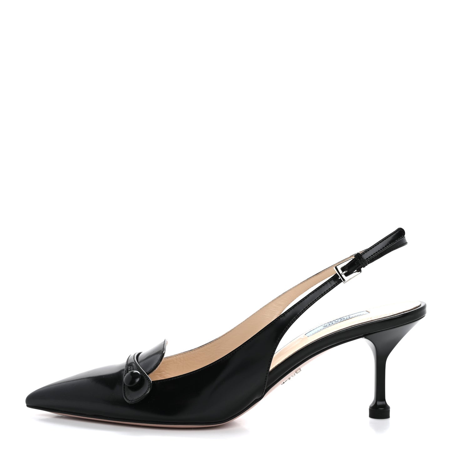 Spazzolato Slingback Pumps 39 Black
