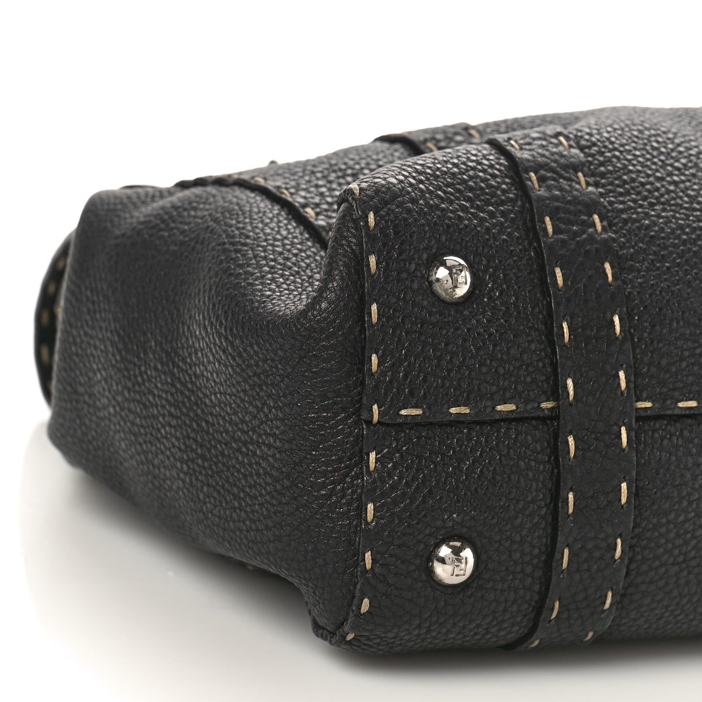 Cuoio Romano Selleria Medium Linda Satchel Black