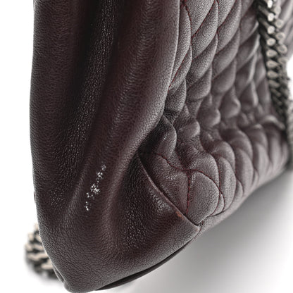 Saint Laurent Sheepskin Tri-Quilt Monogram Medium College Bag Bordeaux 13 of 14
