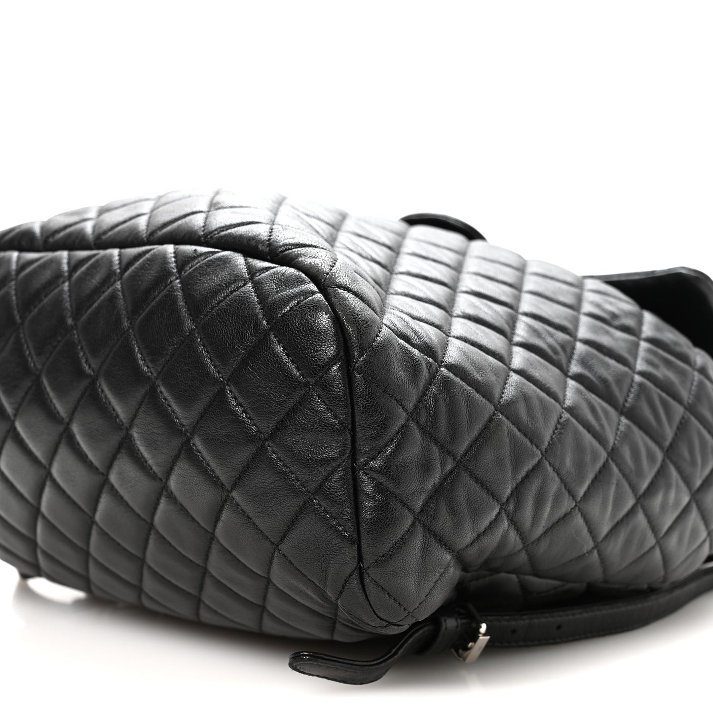 Lambskin Quilted Large Urban Spirit Backpack Black