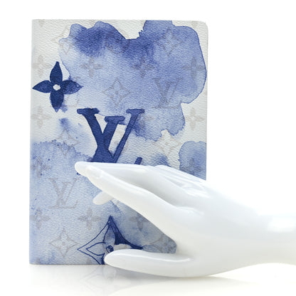 Louis Vuitton Monogram Watercolor Clemence Notebook Blue 2 of 6