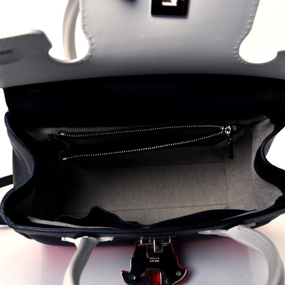 Versace Calfskin Medium Palazzo Empire Bag Black Red White 4 of 5