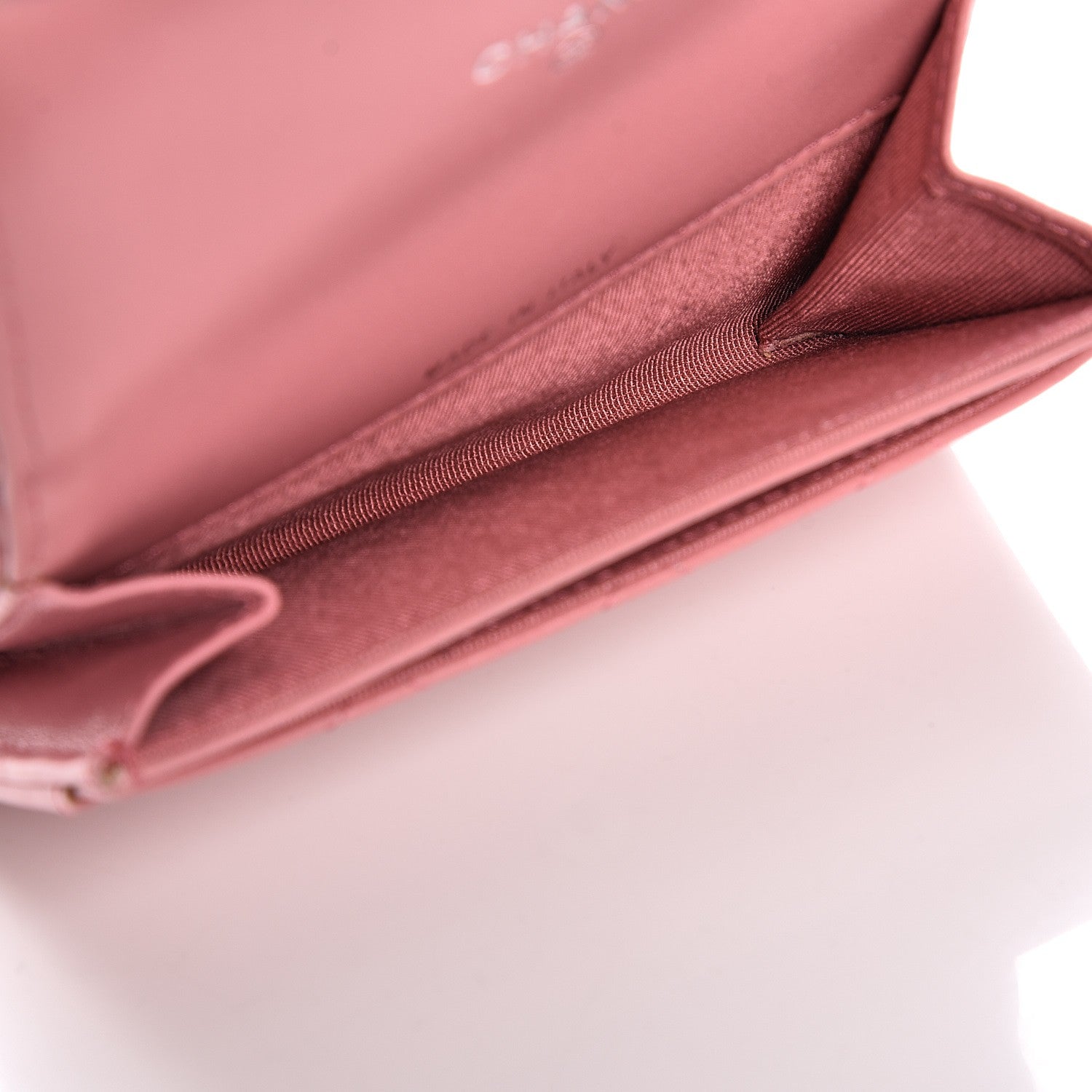 Chanel Lambskin Quilted CC Card Holder Pink 5 of 11