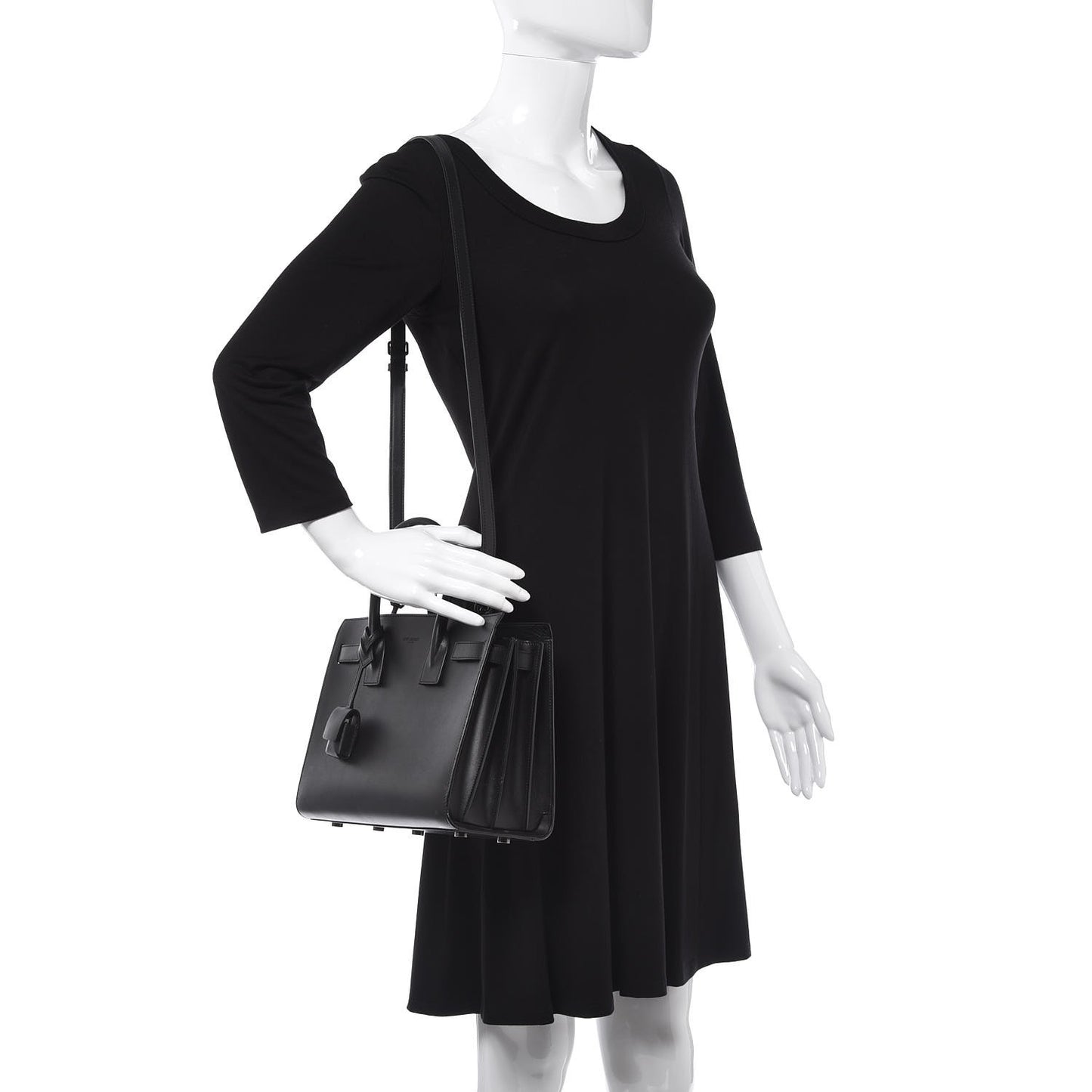 Calfskin Baby Sac De Jour Black