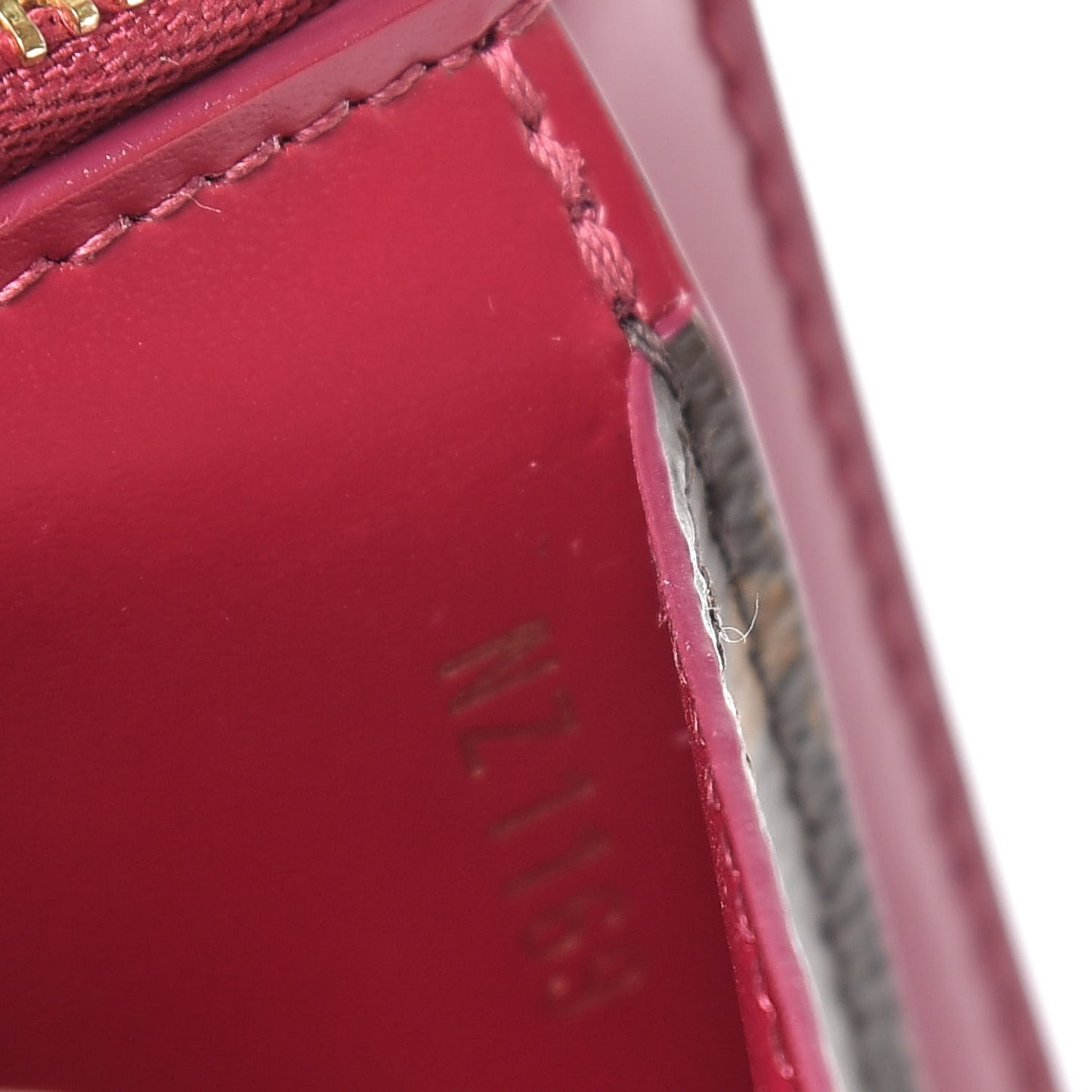 Monogram Zipped Card Holder Fuchsia