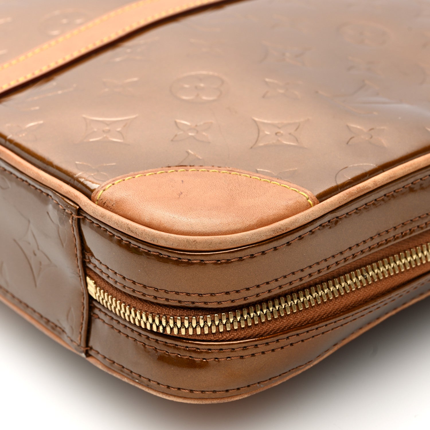 Louis Vuitton Vernis Vandam Briefcase Bronze 9 of 15