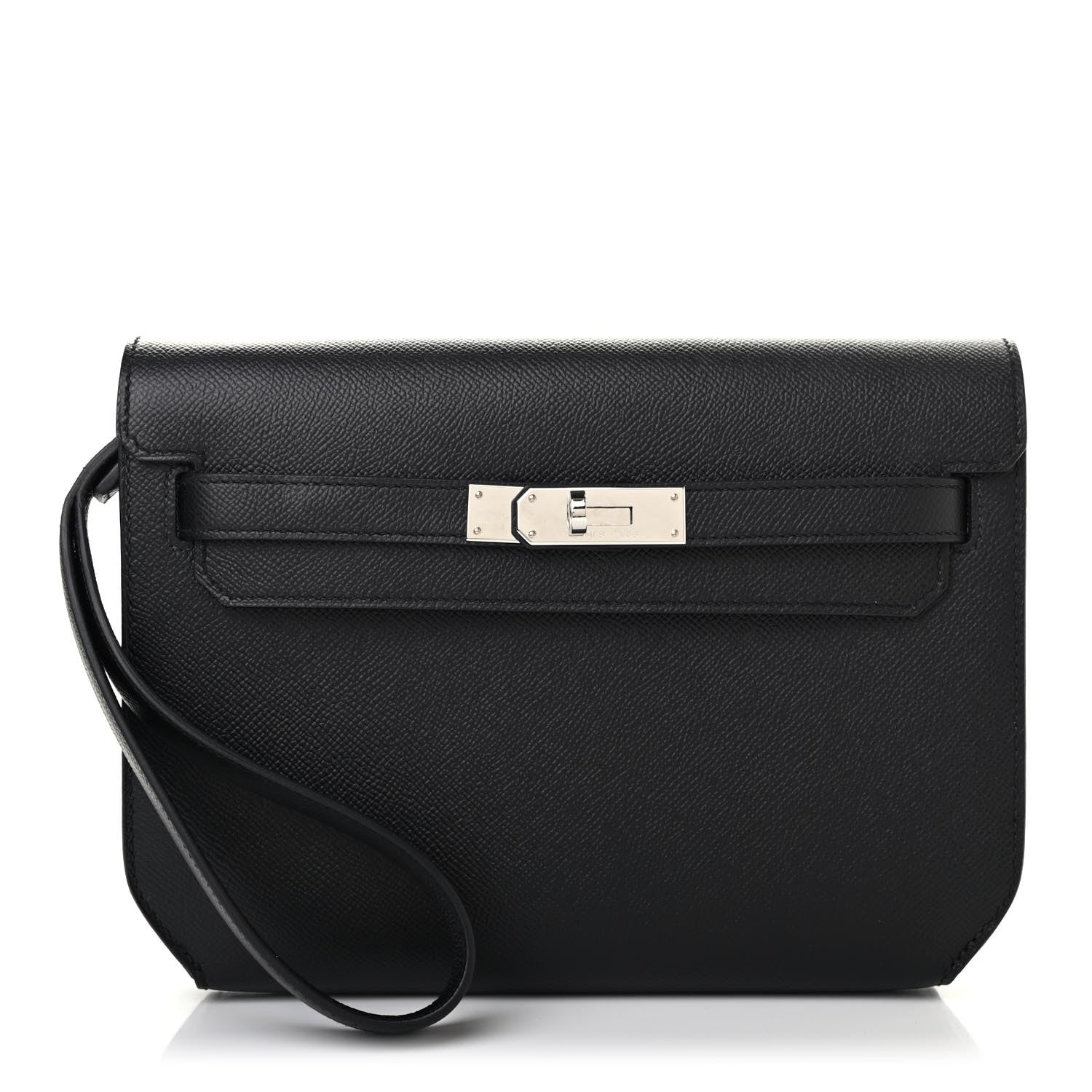 Hermes Epsom Kelly Depeches 25 Pouch Black 1 of 10