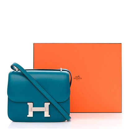 Hermes Tadelakt Constance 18 Bleu Izmir 14 of 14