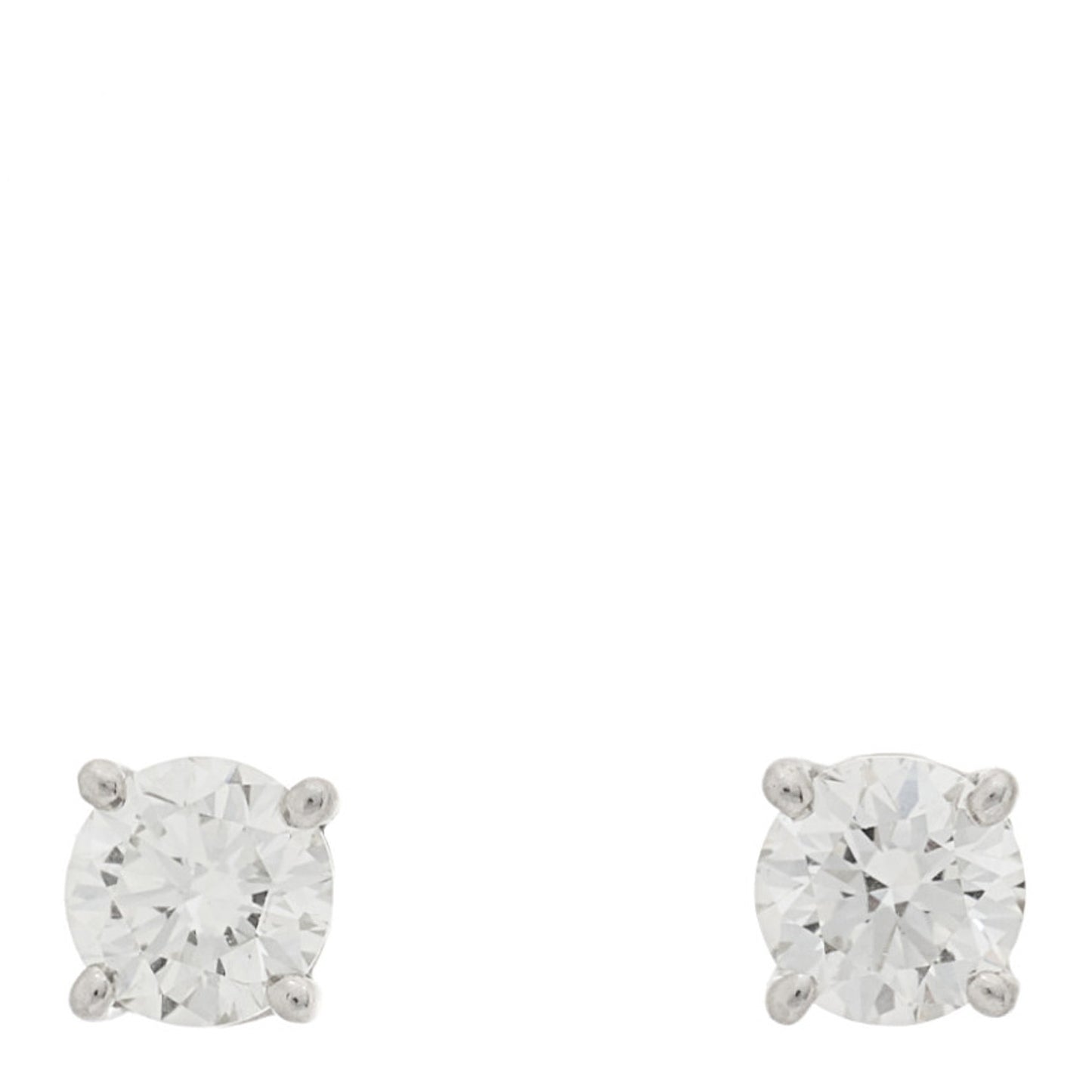 Platinum Diamond .40ctw Solitaire Earrings