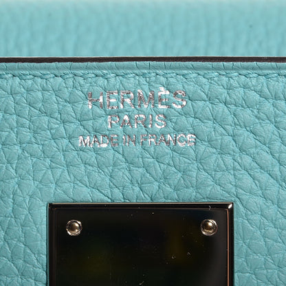 Hermes Togo Kelly Retourne 32 Bleu Atoll 16 of 21