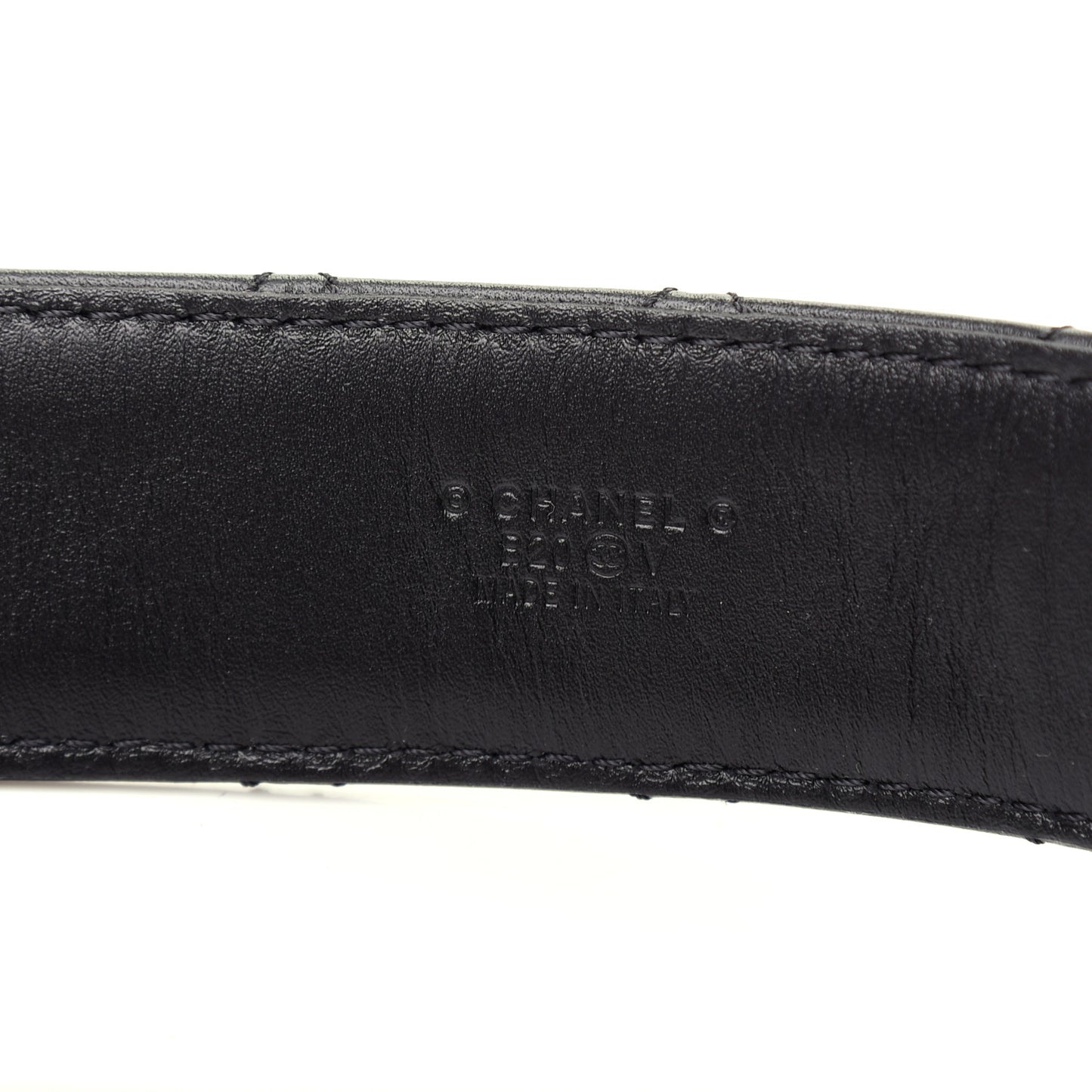 Lambskin Quilted CC Chain Belt 75 30 Black