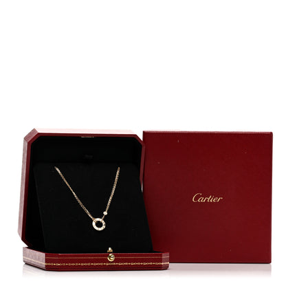 Cartier 18K Yellow Gold 2 Diamond LOVE Necklace 5 of 5