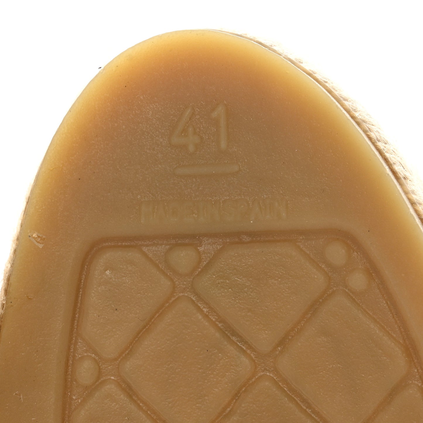 Fabric Biarritz CC Espadrilles 41 White Gold