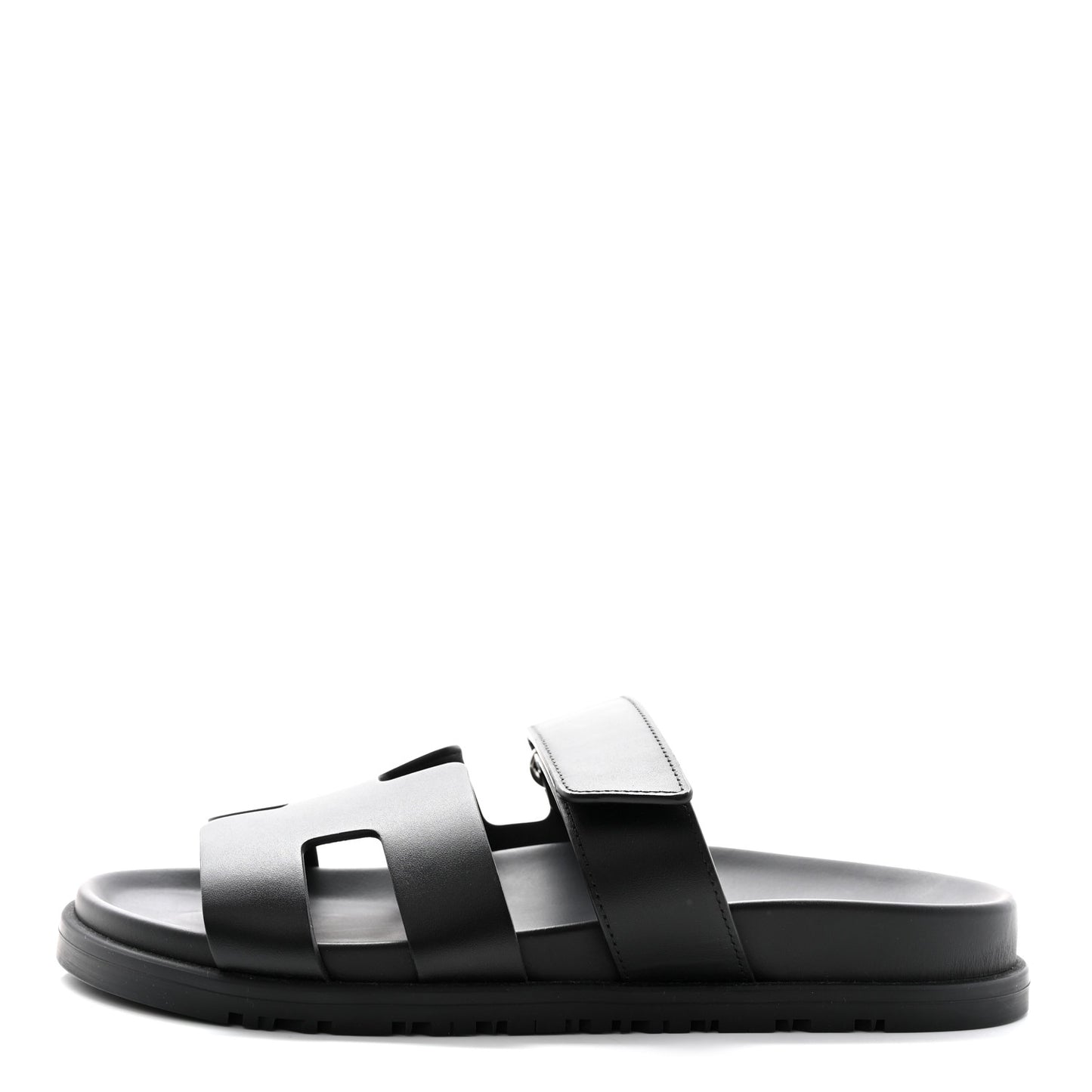 Calfskin Womens Chypre Sandals 37.5 Black