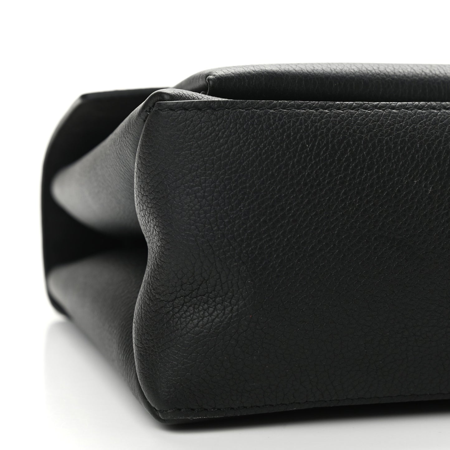 Soft Calfskin My Lockme Top Handle Black