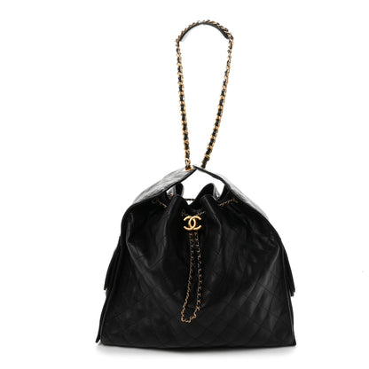 Chanel Caviar Quilted Large Chanel 25 Handbag Black 1 of 10