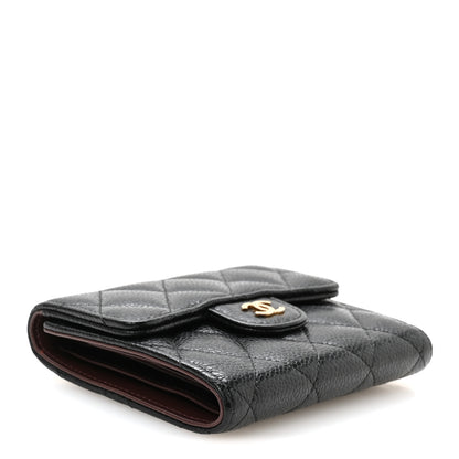 Chanel Caviar Quilted Compact Flap Wallet Black 4 of 8