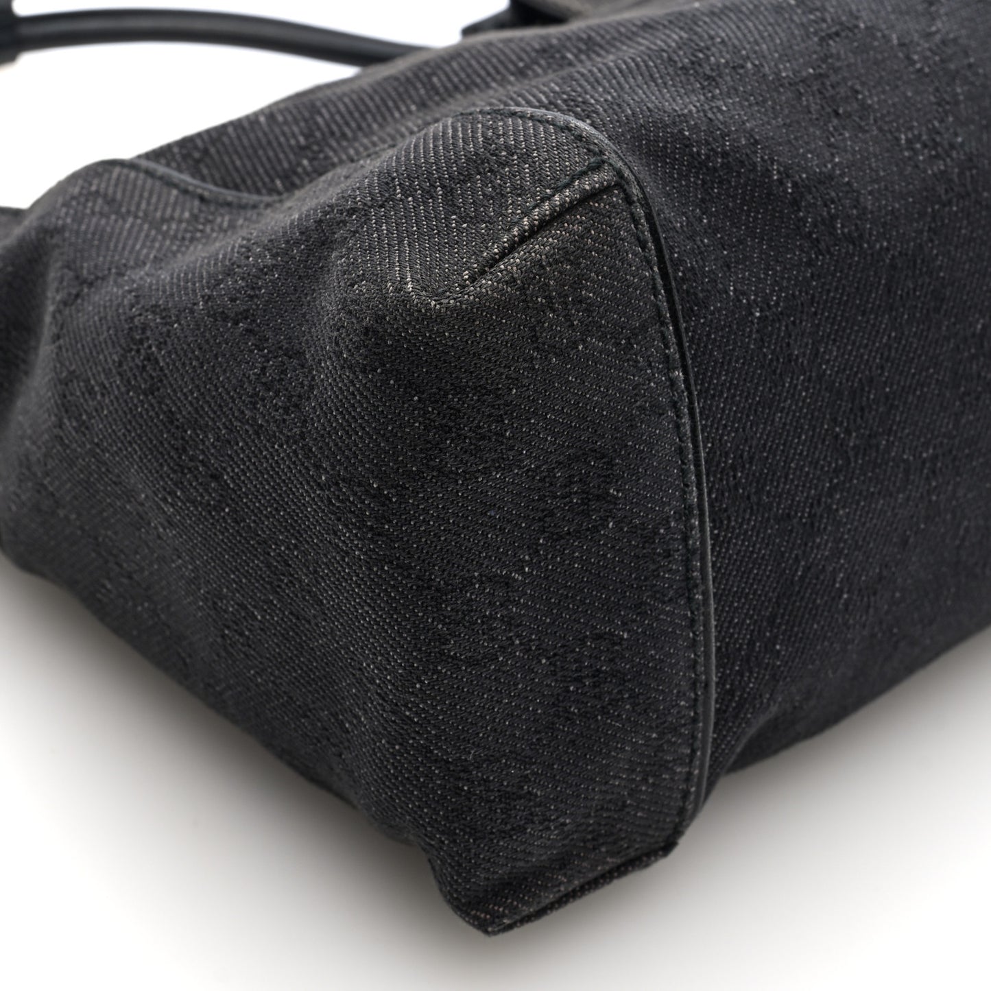 Denim Monogram Hobo Black