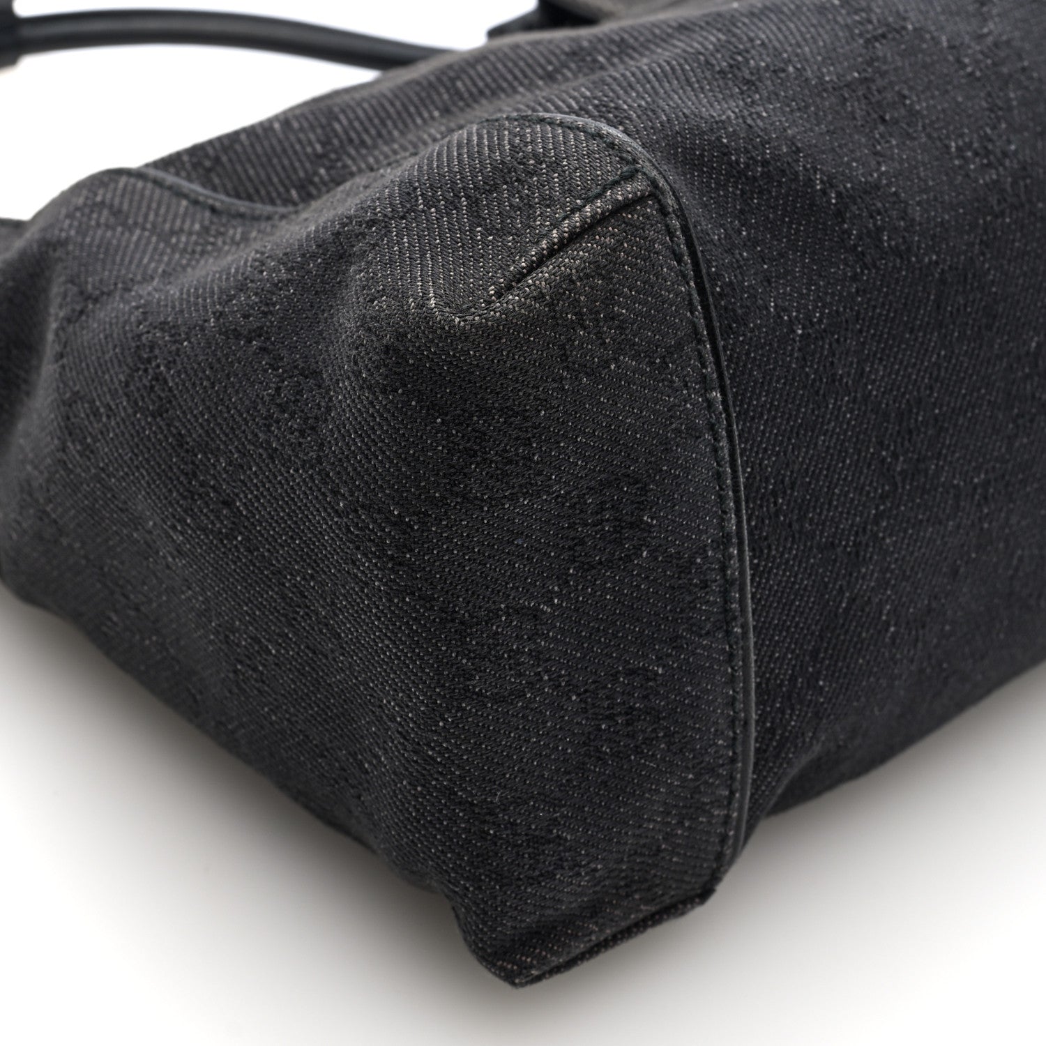 Gucci Denim Monogram Hobo Black 9 of 10