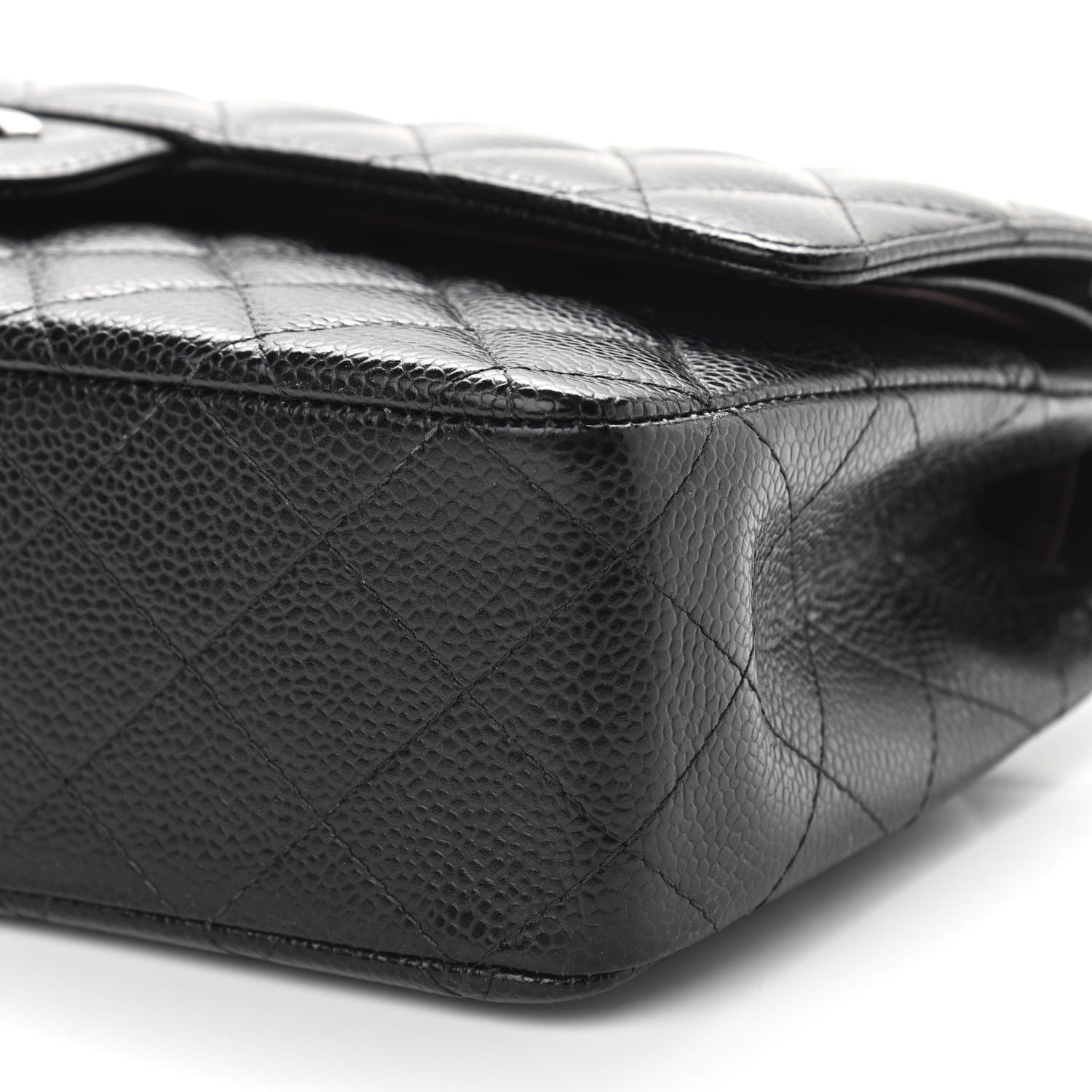 Chanel Caviar Quilted Medium Double Flap Black 9 of 10