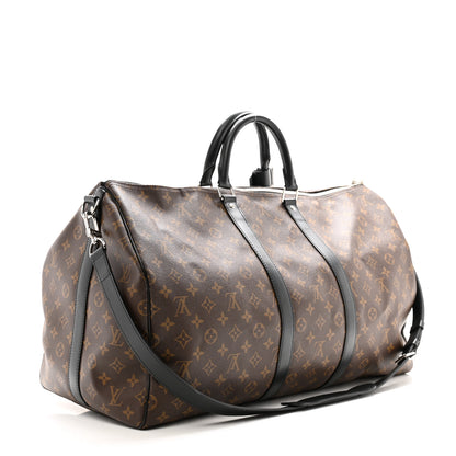 Louis Vuitton Monogram Macassar Keepall Bandouliere 55 2 of 13