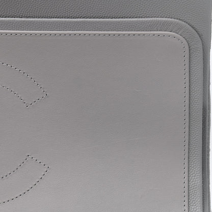 Chanel Caviar Quilted Jumbo Double Flap Grey 10 of 10
