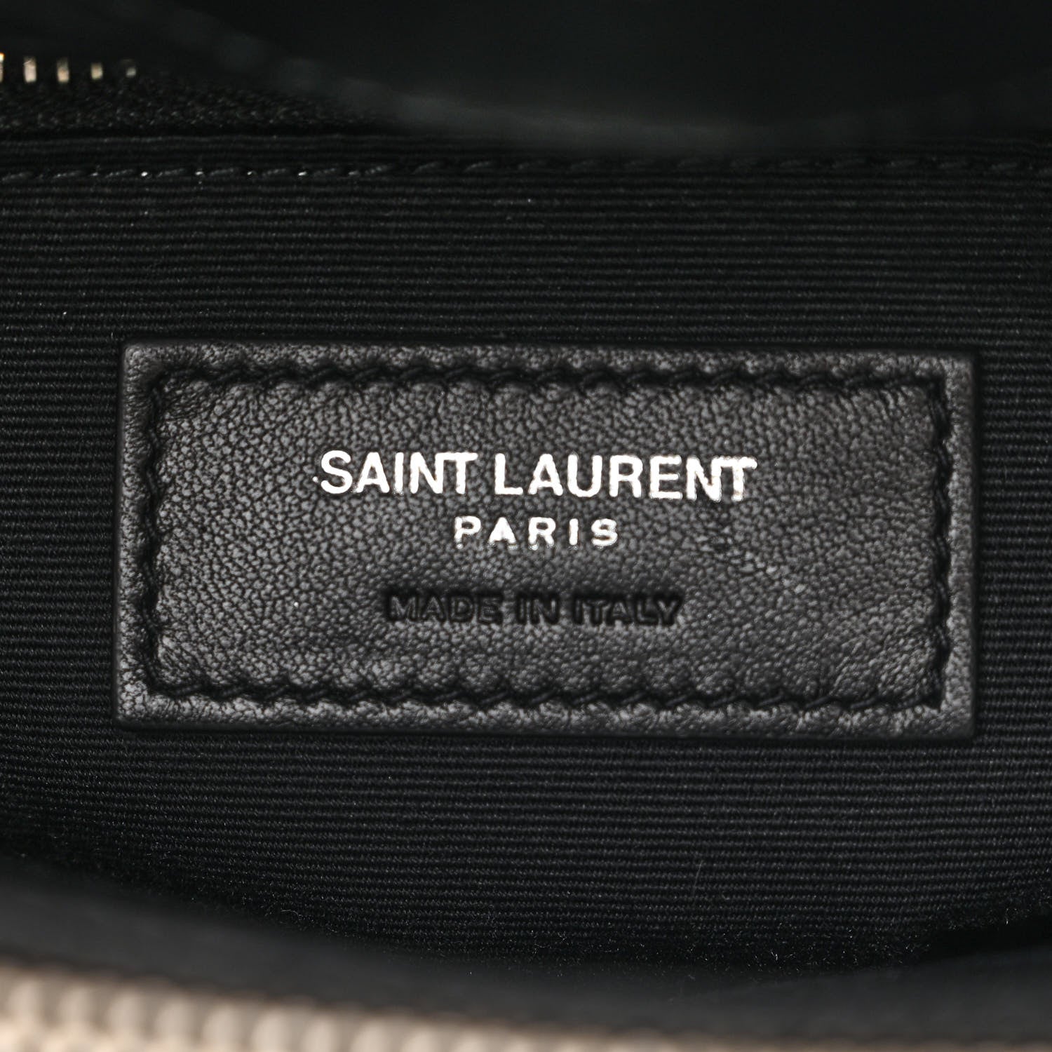 Saint Laurent Calfskin Y Quilted Monogram Small Loulou Shopper Black 7 of 11