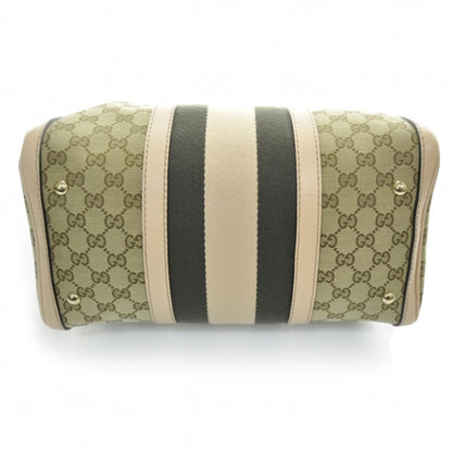 Gucci Monogram Vintage Web Medium Boston Pink 4 of 11